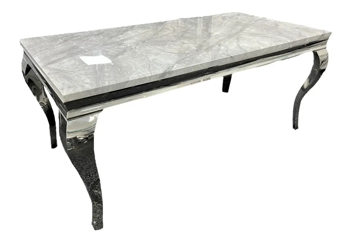 Louis Grey Marble Dining Table 1.5 m Home Store Living