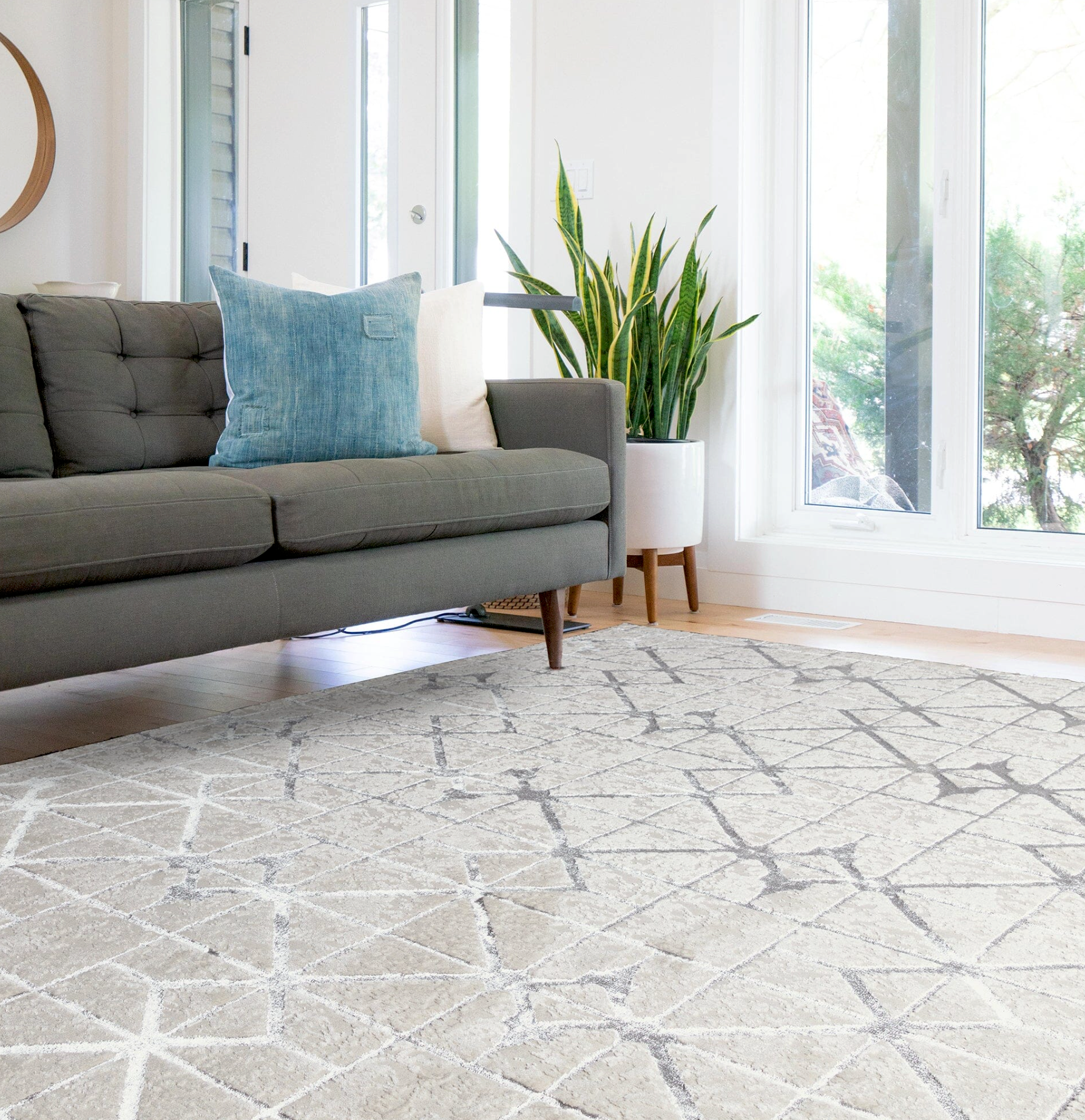 Aurora Lattice Abstract Rug Home Store Living