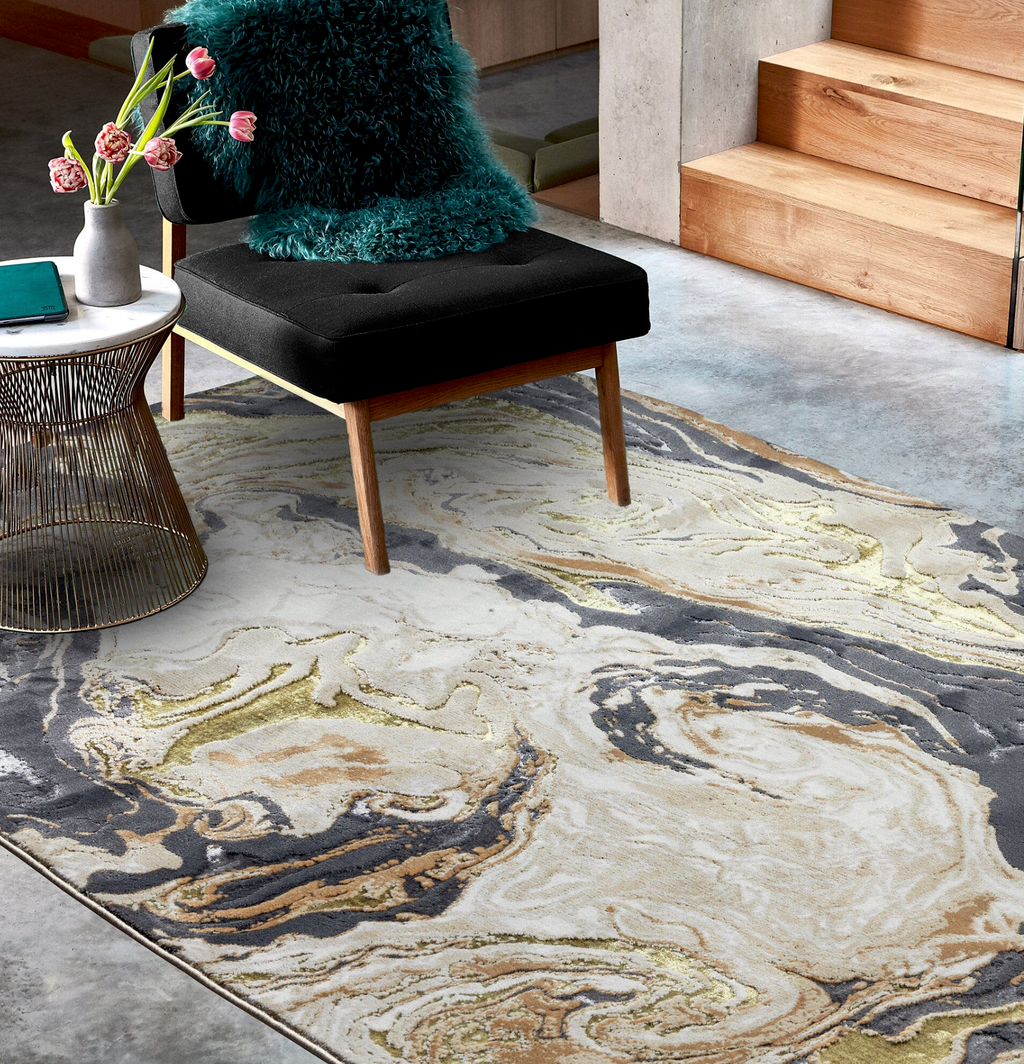 Aurora Marble Abstract Rug Home Store Living