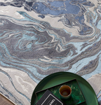 Aurora Ocean Abstract Rug Home Store Living