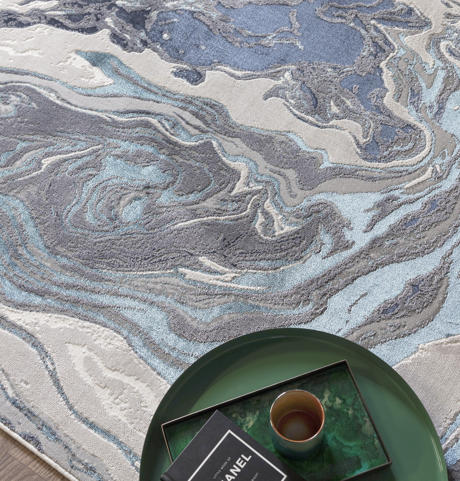 Aurora Ocean Abstract Rug Home Store Living