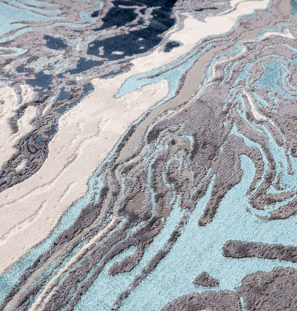 Aurora Ocean Abstract Rug Home Store Living