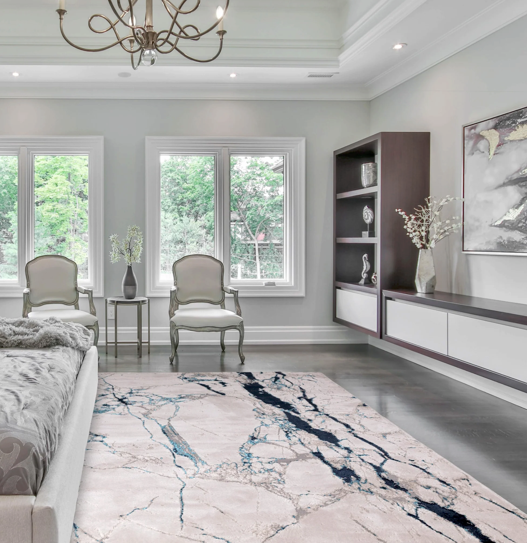 Aurora Quake Abstract Rug Home Store Living