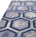 Aurora Hexagon Geometric Rug Home Store Living
