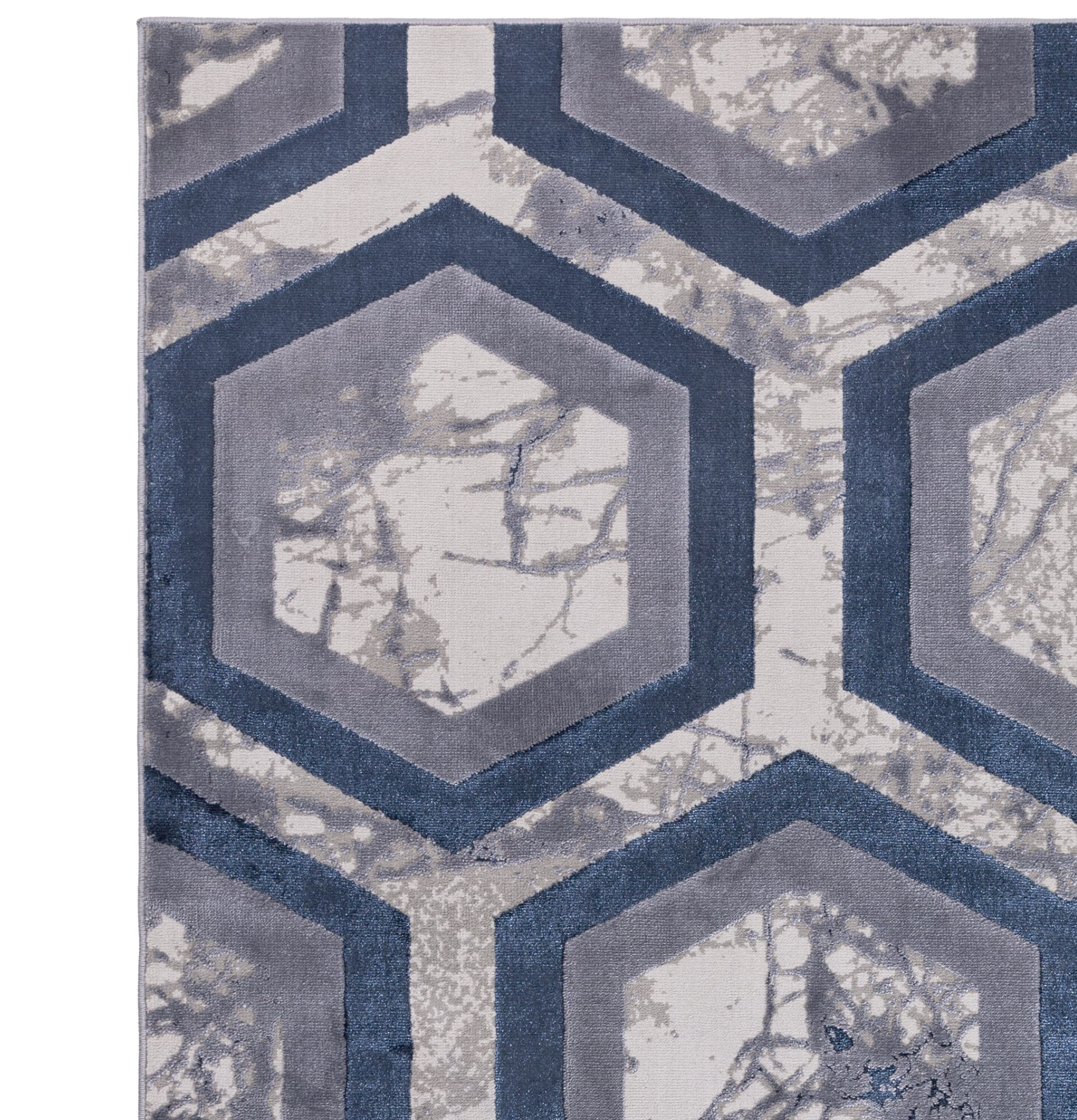 Aurora Hexagon Geometric Rug Home Store Living
