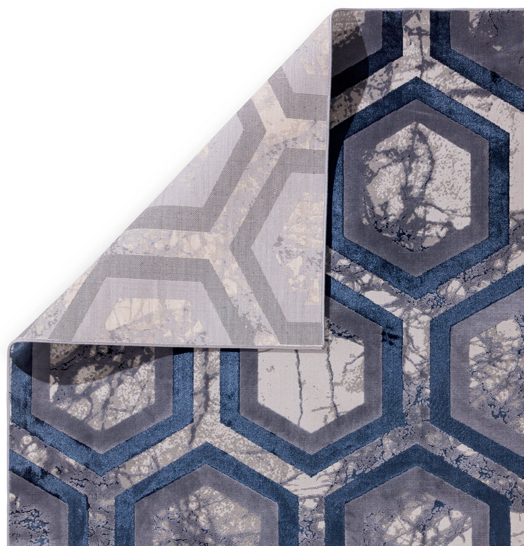 Aurora Hexagon Geometric Rug Home Store Living