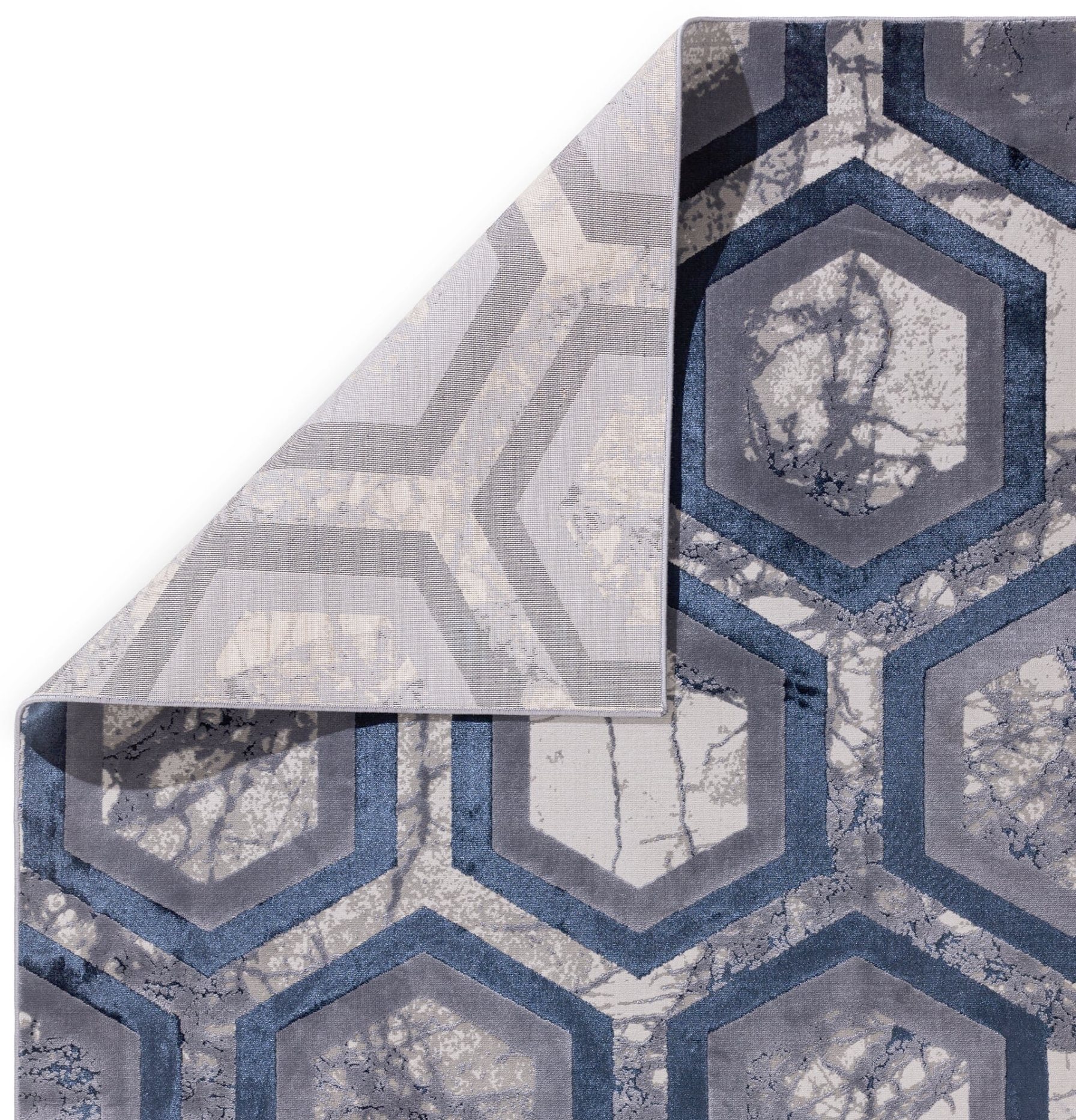 Aurora Hexagon Geometric Rug Home Store Living