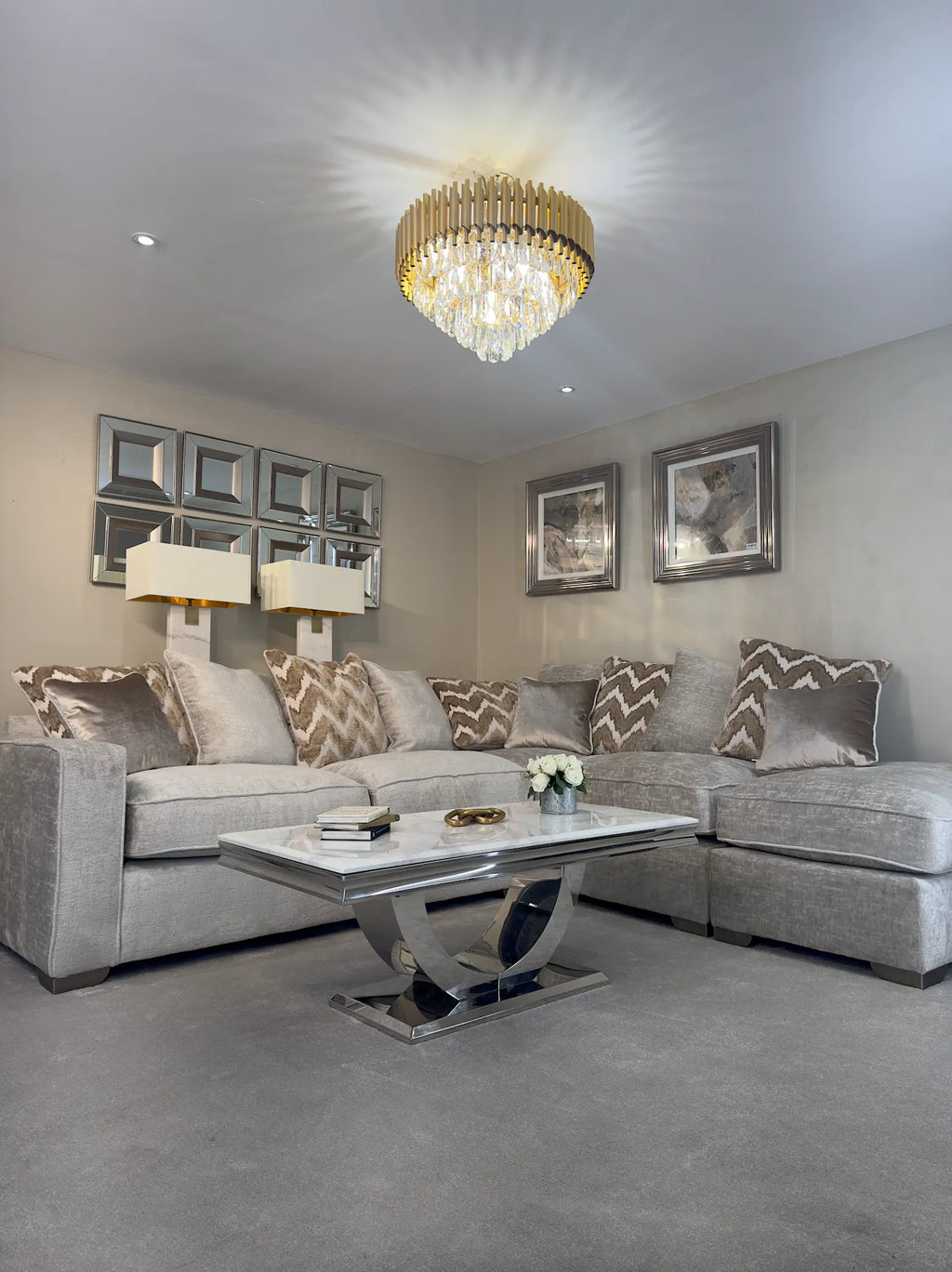 London 1.2m Marble Coffee Table AWS TRADING LTD