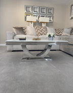 London 1.2m Marble Coffee Table AWS TRADING LTD