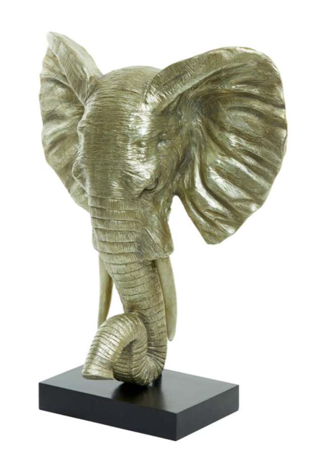 Ornament 38,5x19,5x49 cm ELEPHANT light gold Light and Living