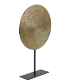 Ornament on base 35x10x56 cm RAWAS r ant brnz circle-mt blck Light and Living