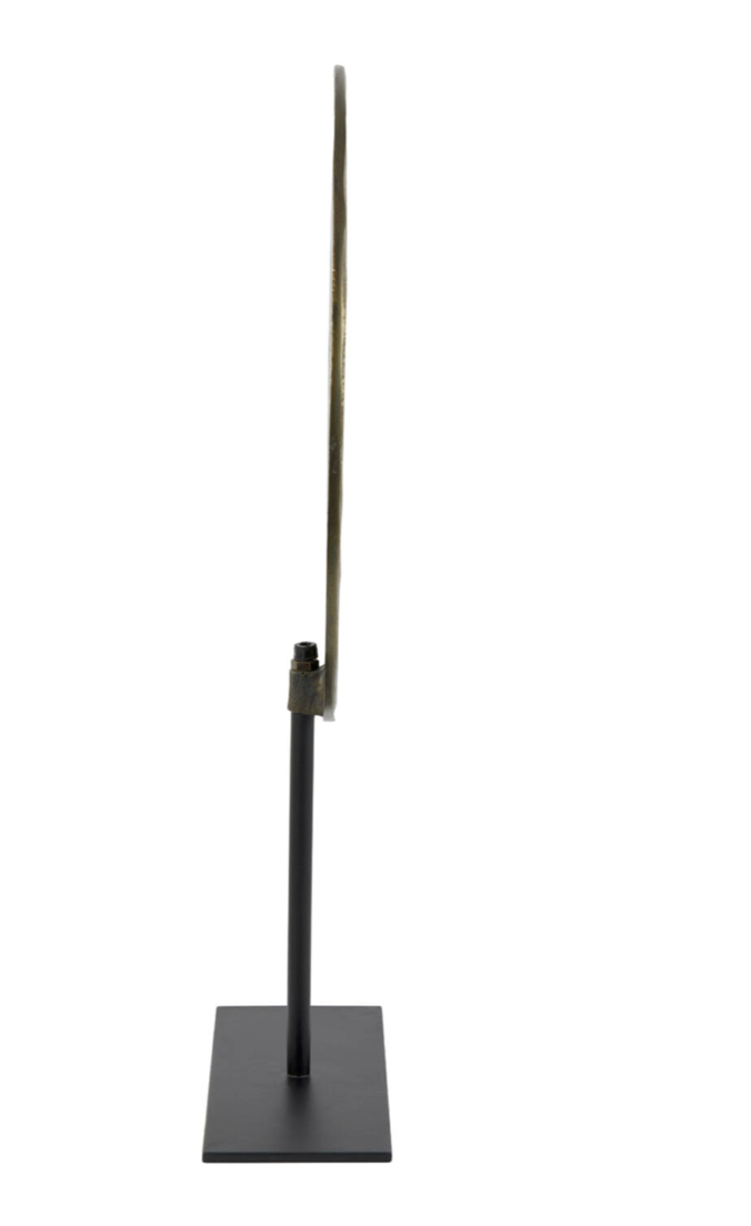 Ornament on base 35x10x56 cm RAWAS r ant brnz circle-mt blck Light and Living