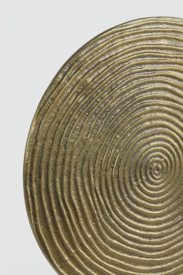 Ornament on base 35x10x56 cm RAWAS r ant brnz circle-mt blck Light and Living