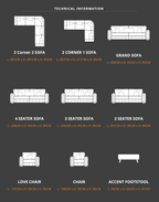 Glamour Premium High Back Sofa Range - Home Store Living