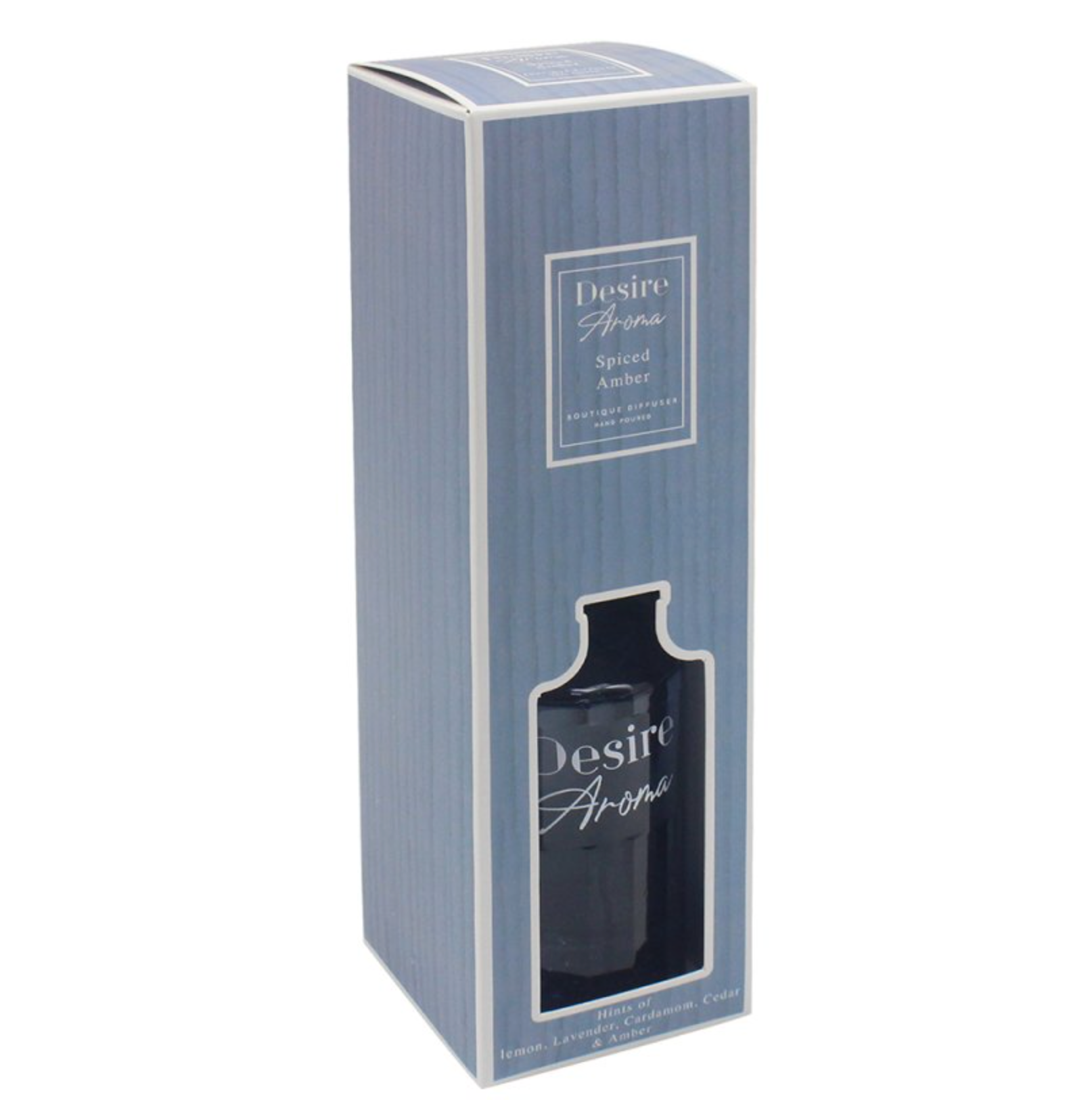 Desire Aroma Cologne Spiced Amber 220ml Reed Diffuser Lesser & Pavey Ltd