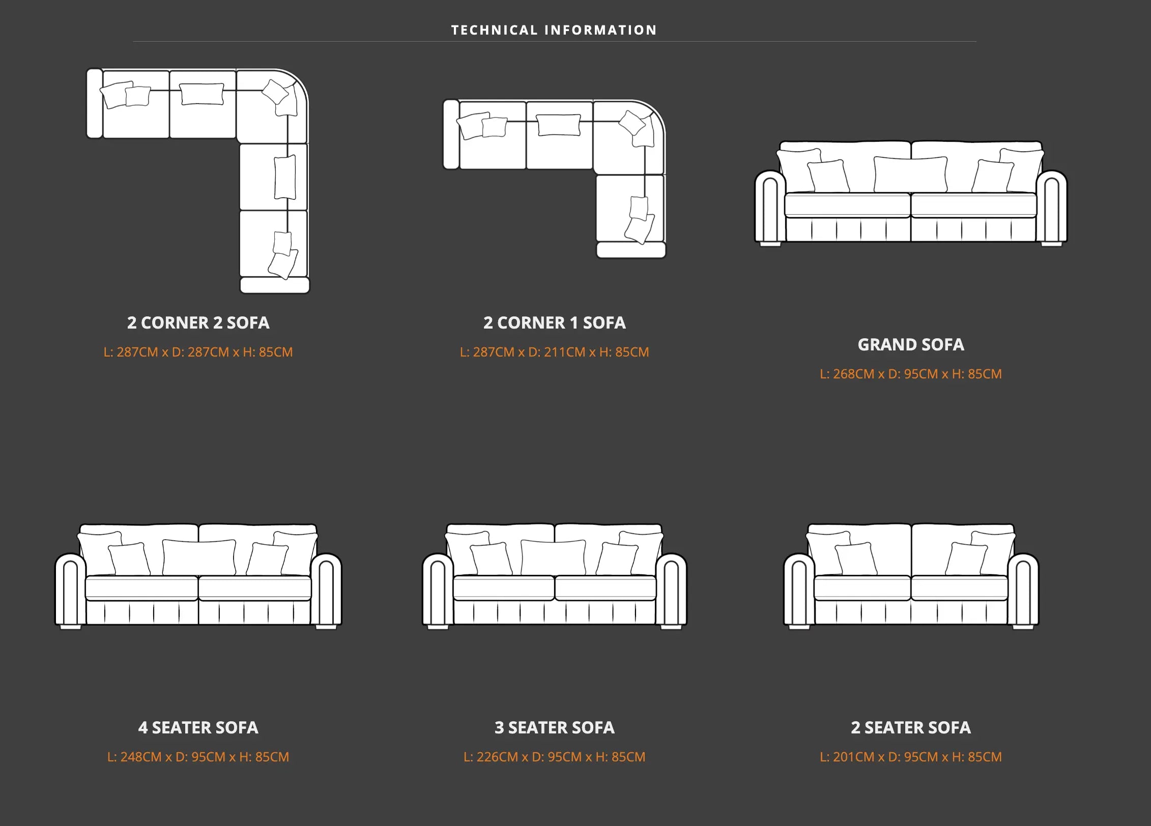 Glamour Premium High Back Sofa Range Home Store Living