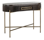 Luxor 1 Drawer Brown Console Table Home Store Living