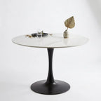 Bentayga 0.9m Round Dining Table w/ Black Base AWS TRADING LTD