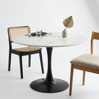 Bentayga 0.9m Round Dining Table w/ Black Base AWS TRADING LTD
