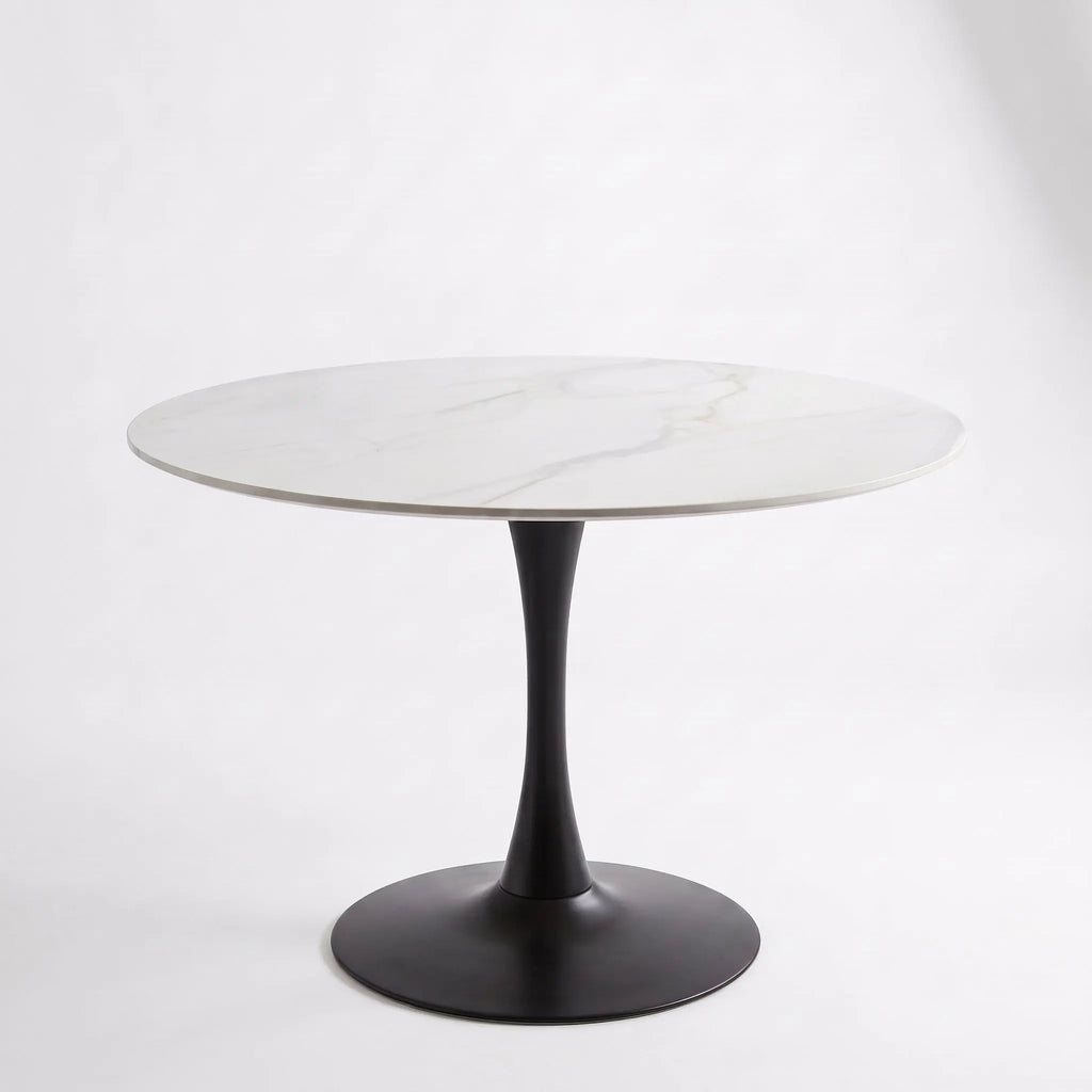 Bentayga 0.9m Round Dining Table w/ Black Base AWS TRADING LTD