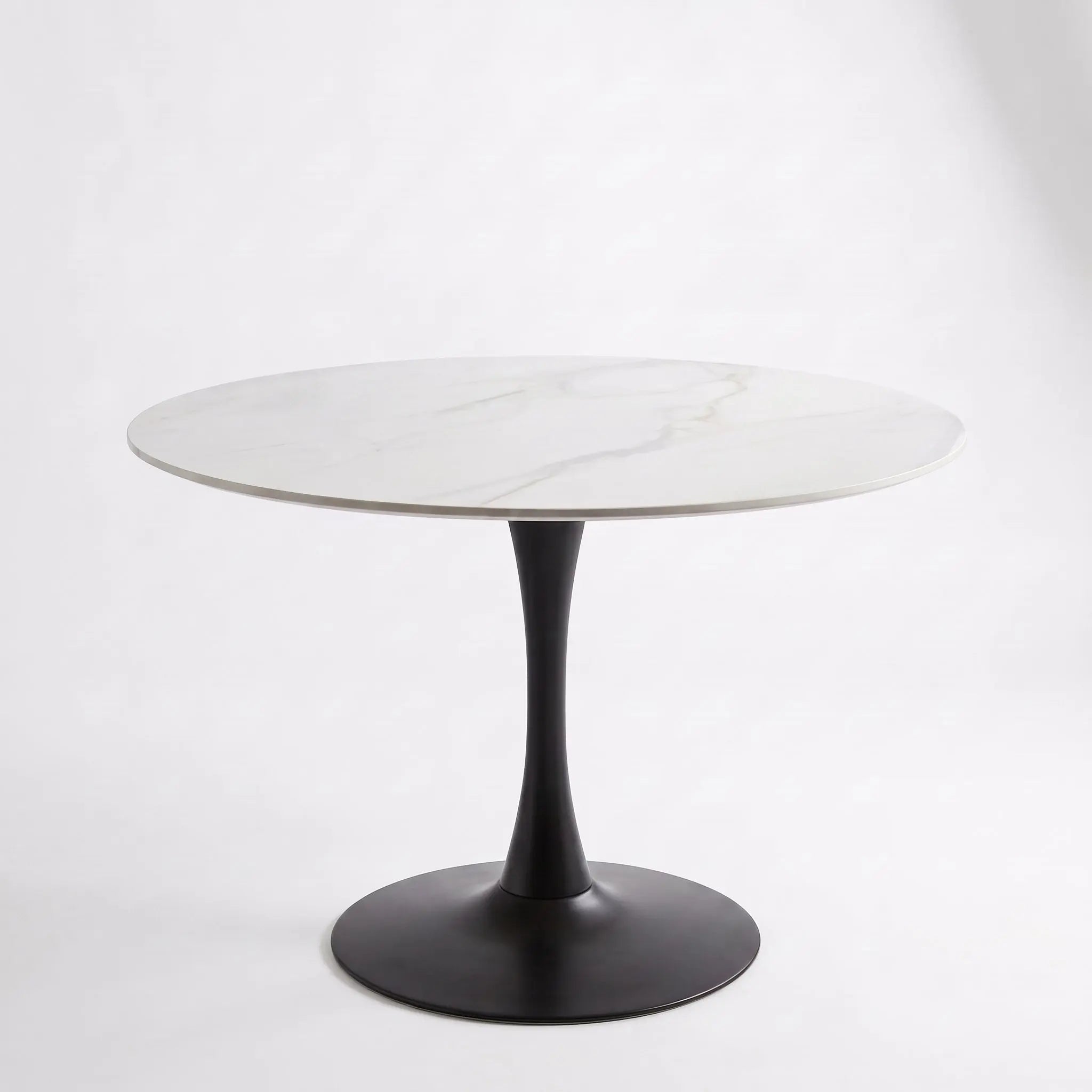 Bentayga 0.9m Round Dining Table w/ Black Base AWS TRADING LTD