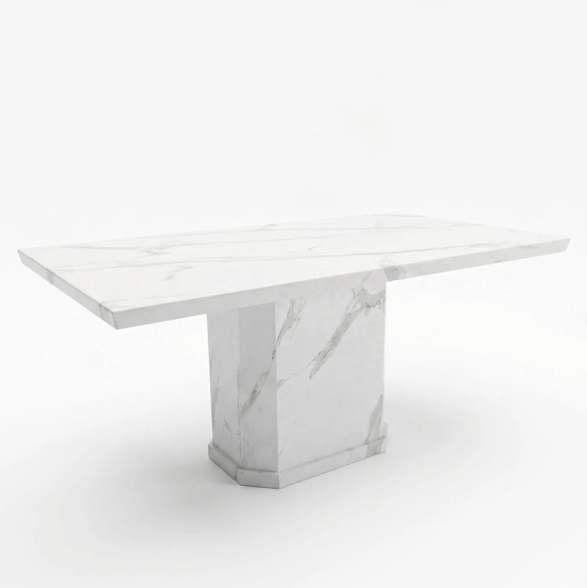Belle Marble White Dining Table (1.6m / 1.8m / 2m) L H International