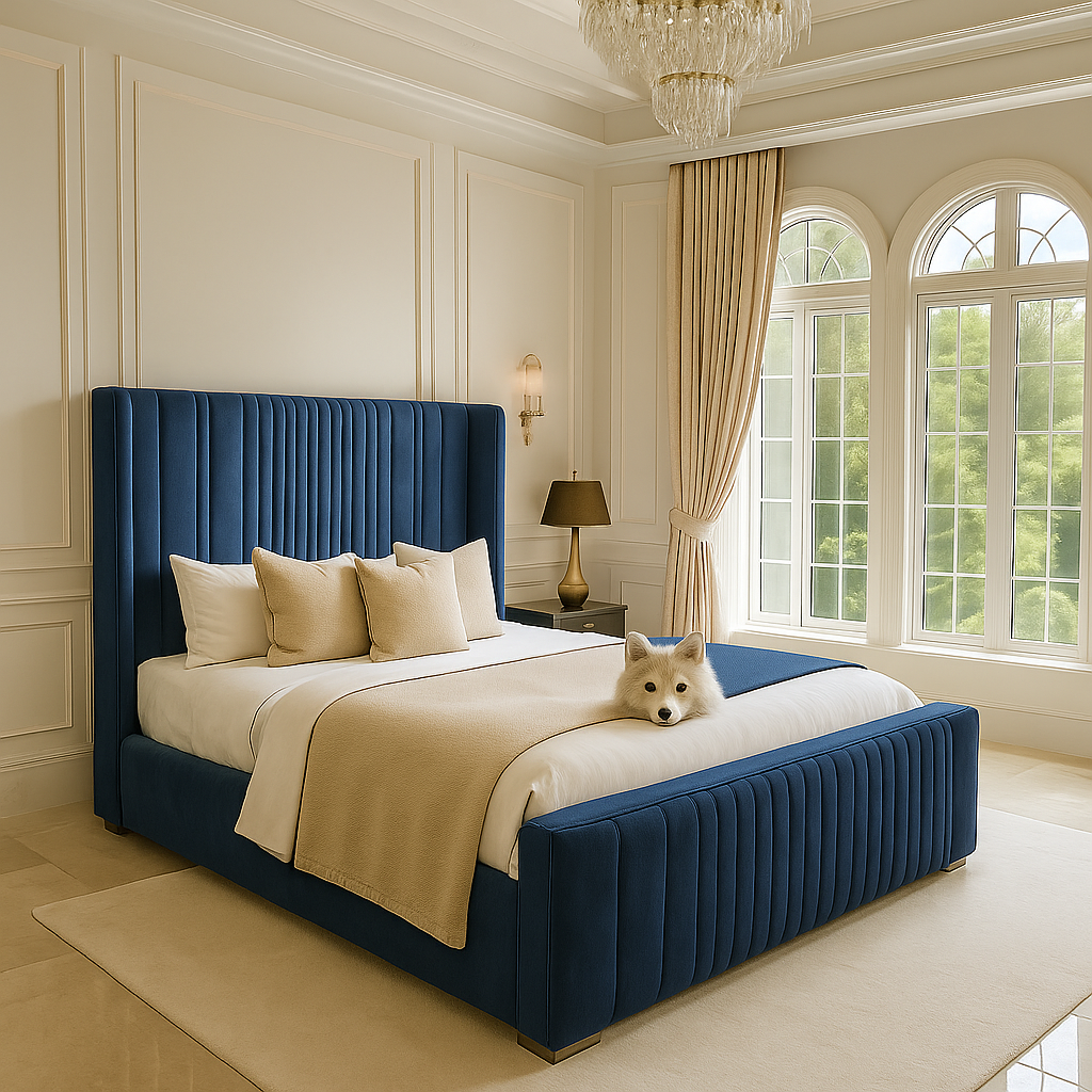 Siena Wingback Upholstered Bed Frame Home Store Living