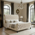 Sleigh Upholstered Bed Frame Home Store Living