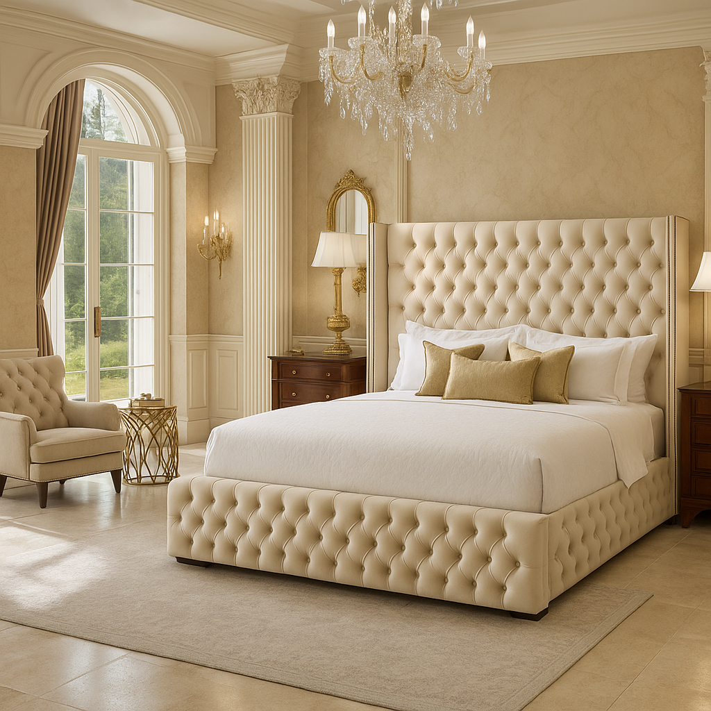 Sophia Upholstered Bed Frame Home Store Living