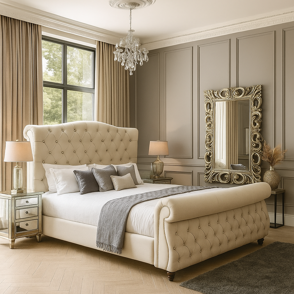 Swan Upholstered Bed Frame Home Store Living