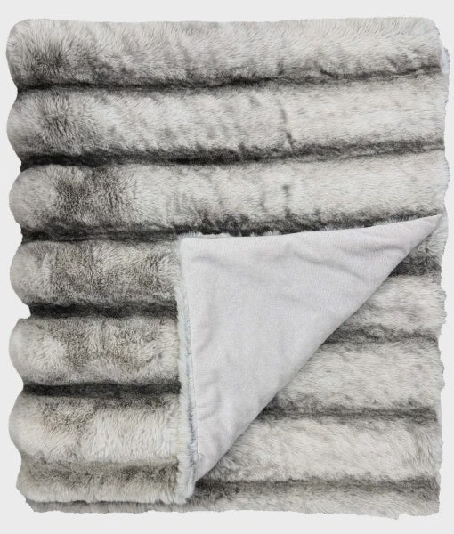 SYDNEY FAUX FUR MARTEN THROW  150 X 200 malini