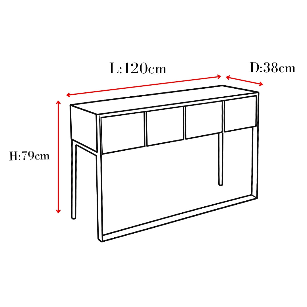 Hunter Console Table YS Interiors