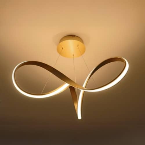 Branson Sand Gold Pendant Light, 1 x 39W LED, 3000K, 2152lm