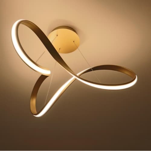 Branson Sand Gold Pendant Light, 1 x 39W LED, 3000K, 2152lm