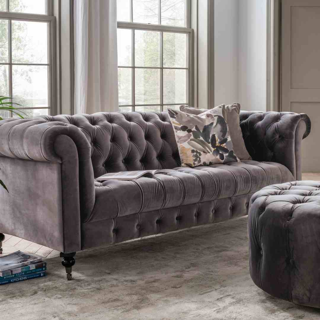 Darby Mink Velvet Sofa Range Home Store Living