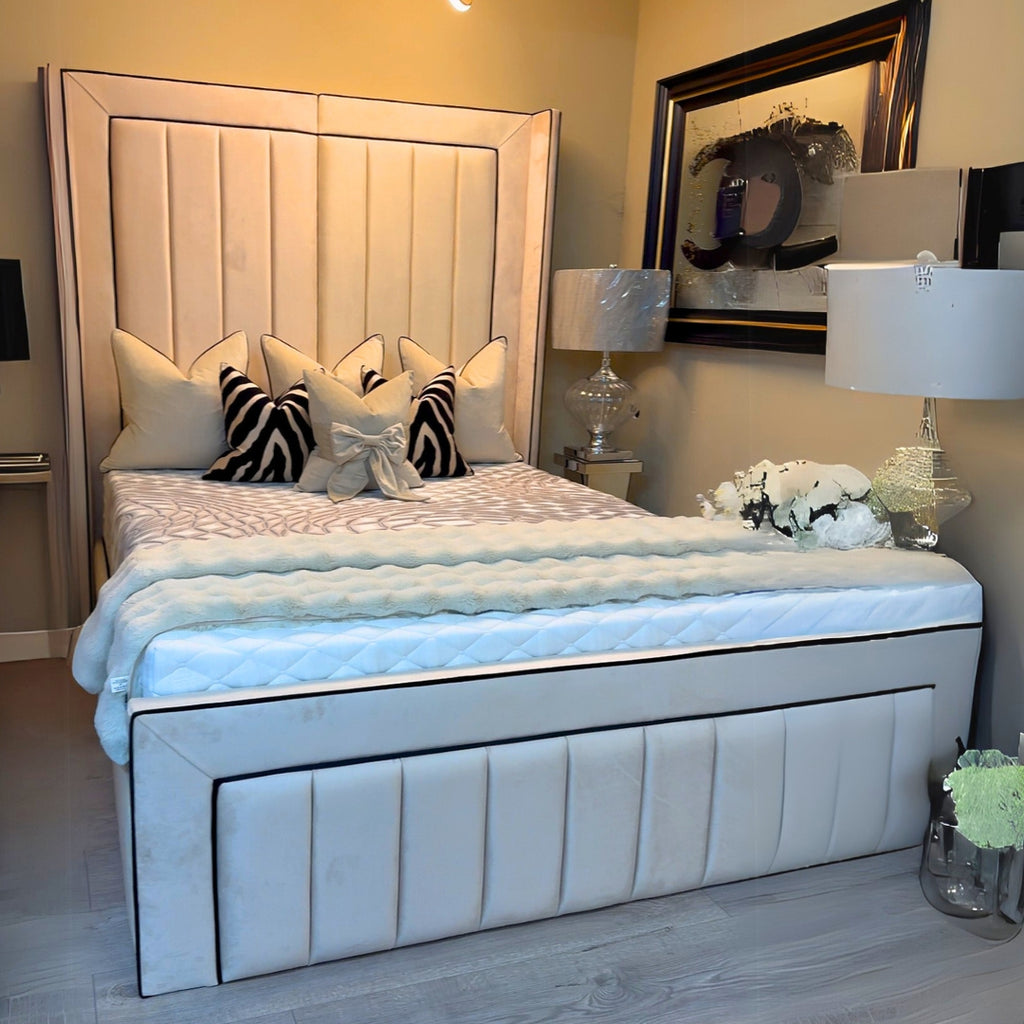 Florence Wings Bed & 2m Split Headboard - Home Store Living