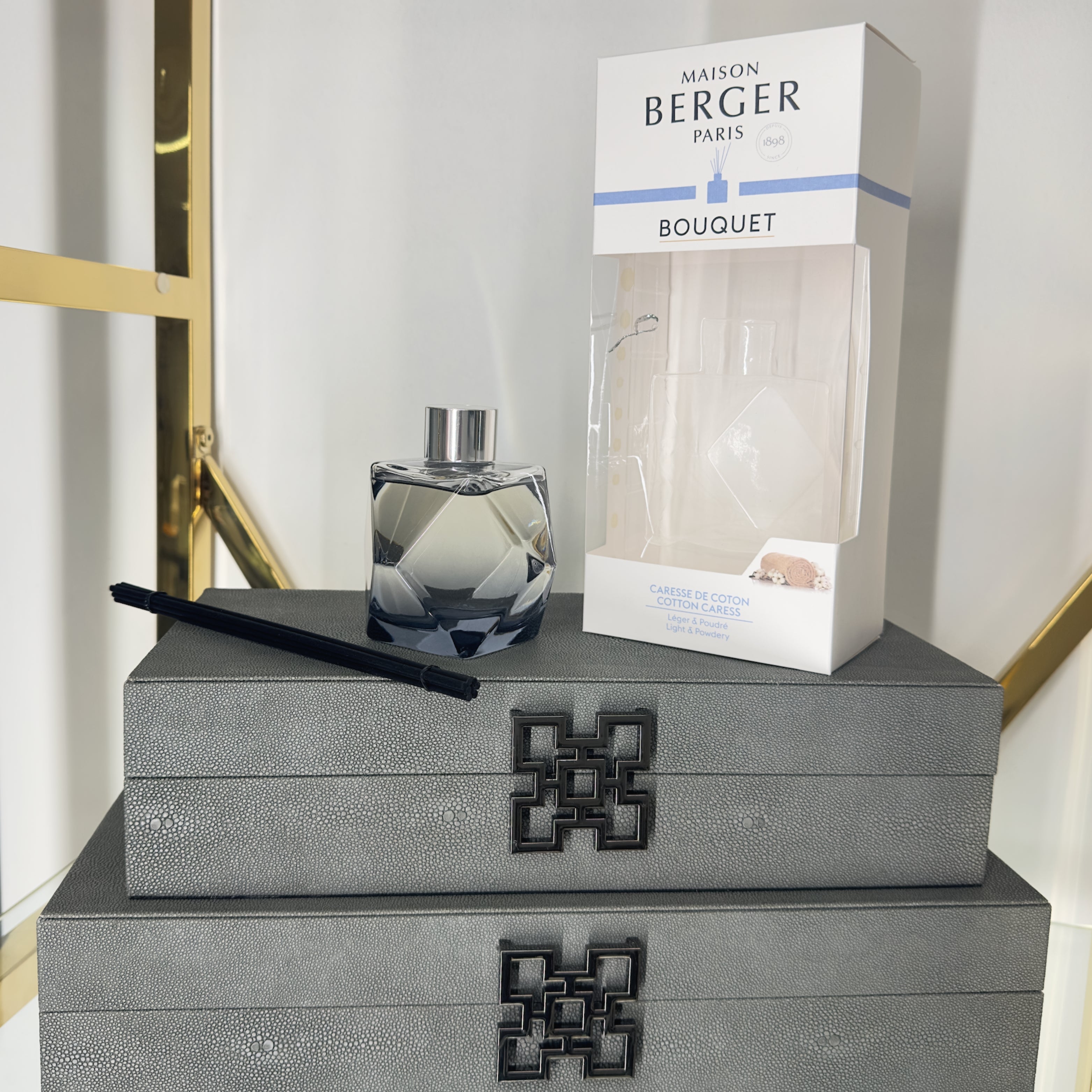 Maison Berger Liquorice Geometry Cotton Caress Reed Diffuser Maison Berger Paris