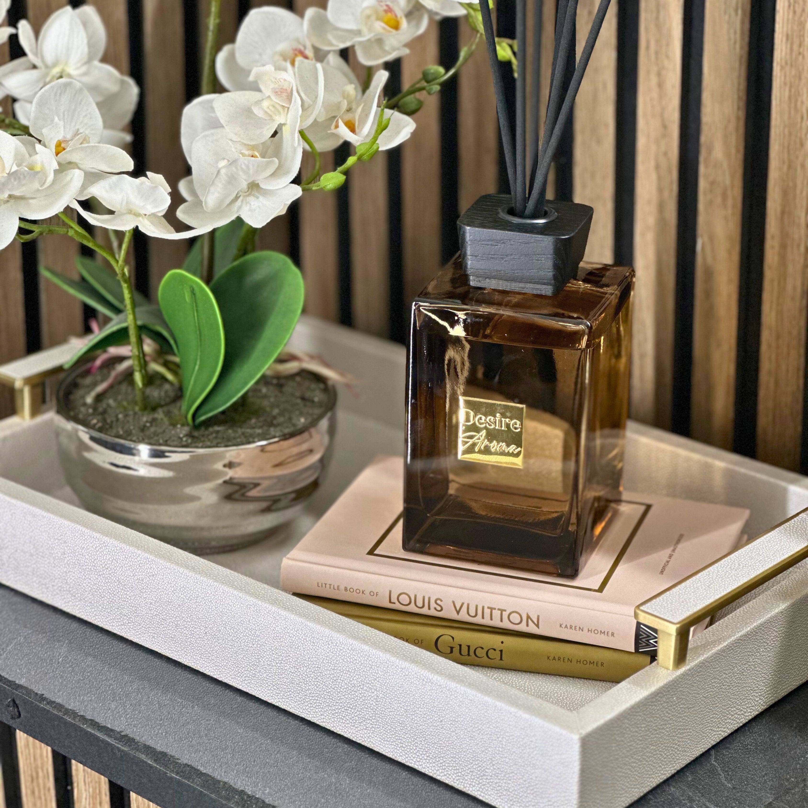 Desire Aroma Oud Wood 500ml Reed Diffuser Lesser & Pavey Ltd