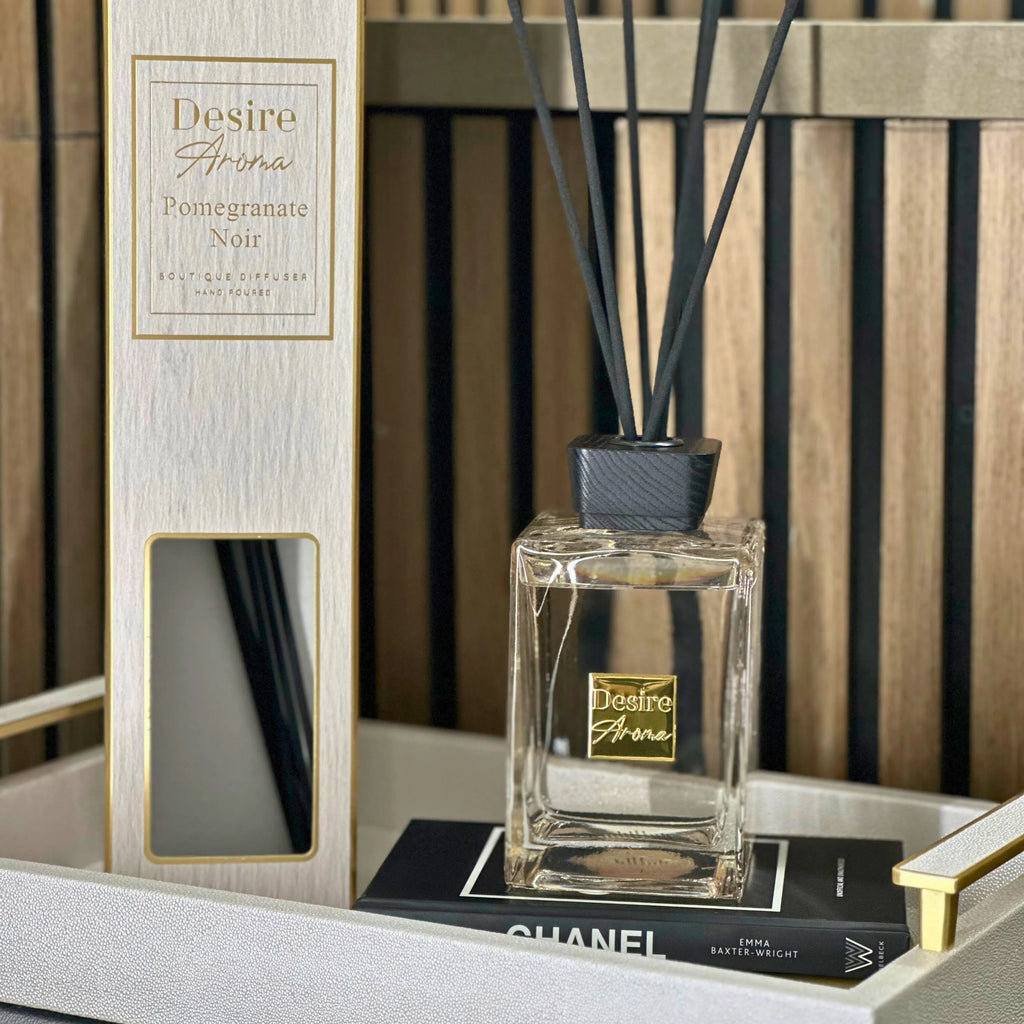 Desire Aroma Pomegranate Noir 500ml Reed Diffuser Lesser & Pavey Ltd