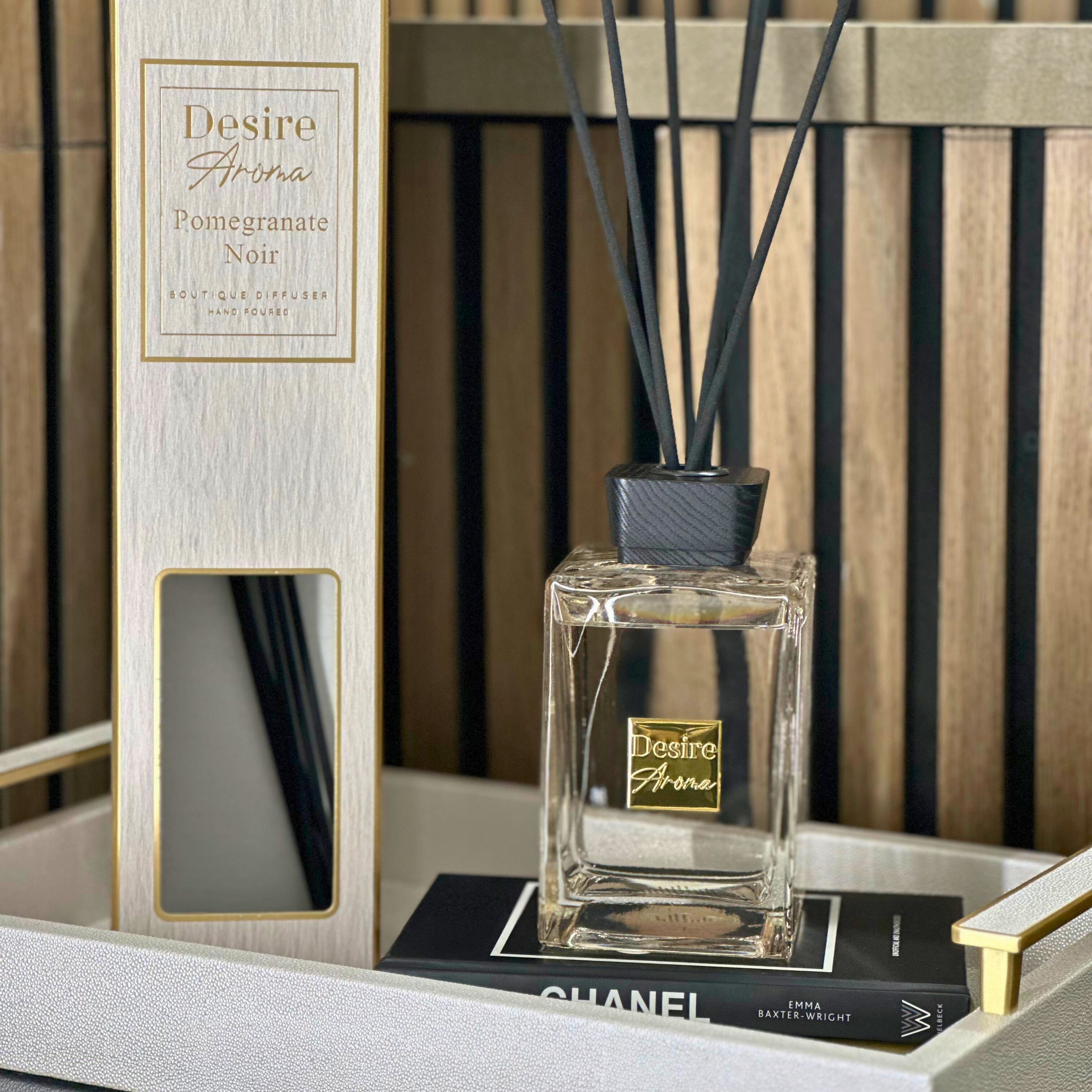 Desire Aroma Pomegranate Noir 500ml Reed Diffuser Lesser & Pavey Ltd