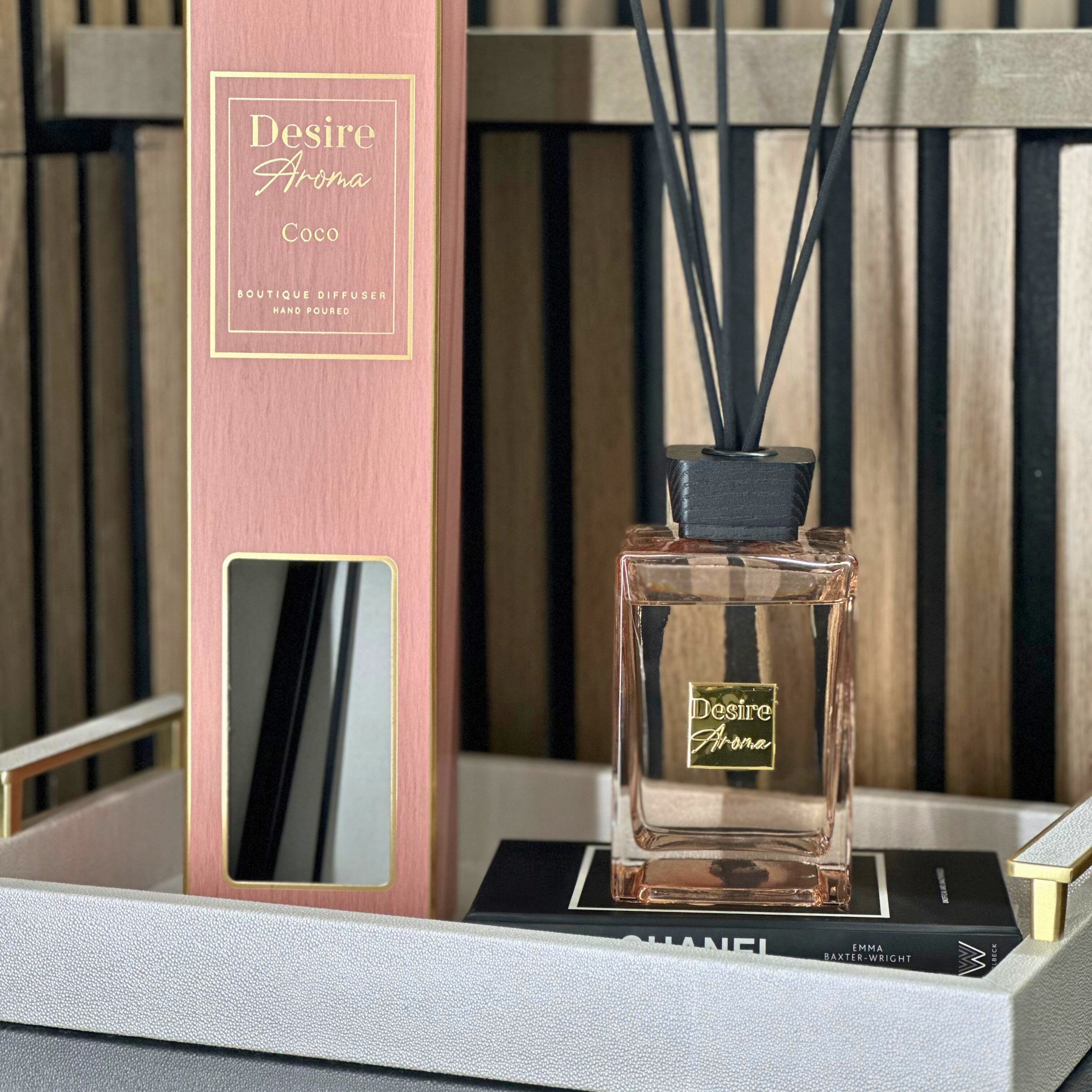 Desire Aroma Coco 500ml Reed Diffuser Lesser & Pavey Ltd