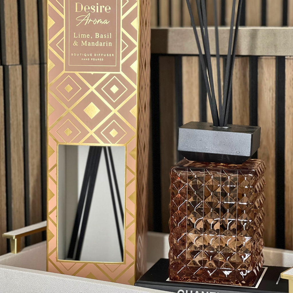 Desire Aroma Lime, Basil & Mandarin 1000ml Reed Diffuser Lesser & Pavey Ltd