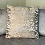 Malini Large Colchester Taupe Cushion 56x56 malini