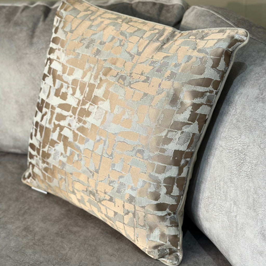 Malini Large Colchester Taupe Cushion 56x56 malini