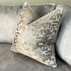 Malini Large Colchester Taupe Cushion 56x56 malini