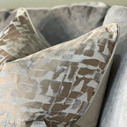 Malini Large Colchester Taupe Cushion 56x56 malini