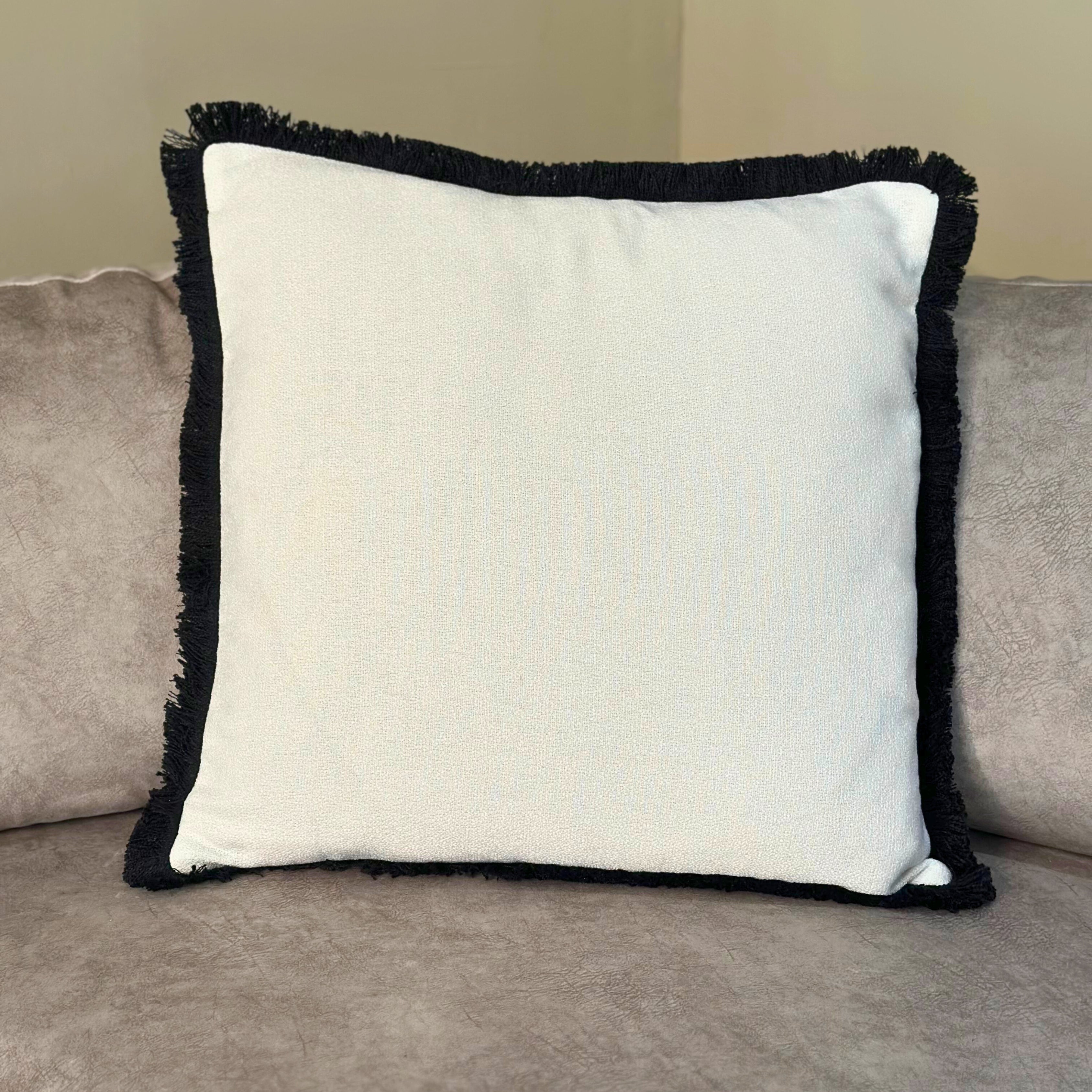 Malini Large Hugo Black Cushion 56x56 malini