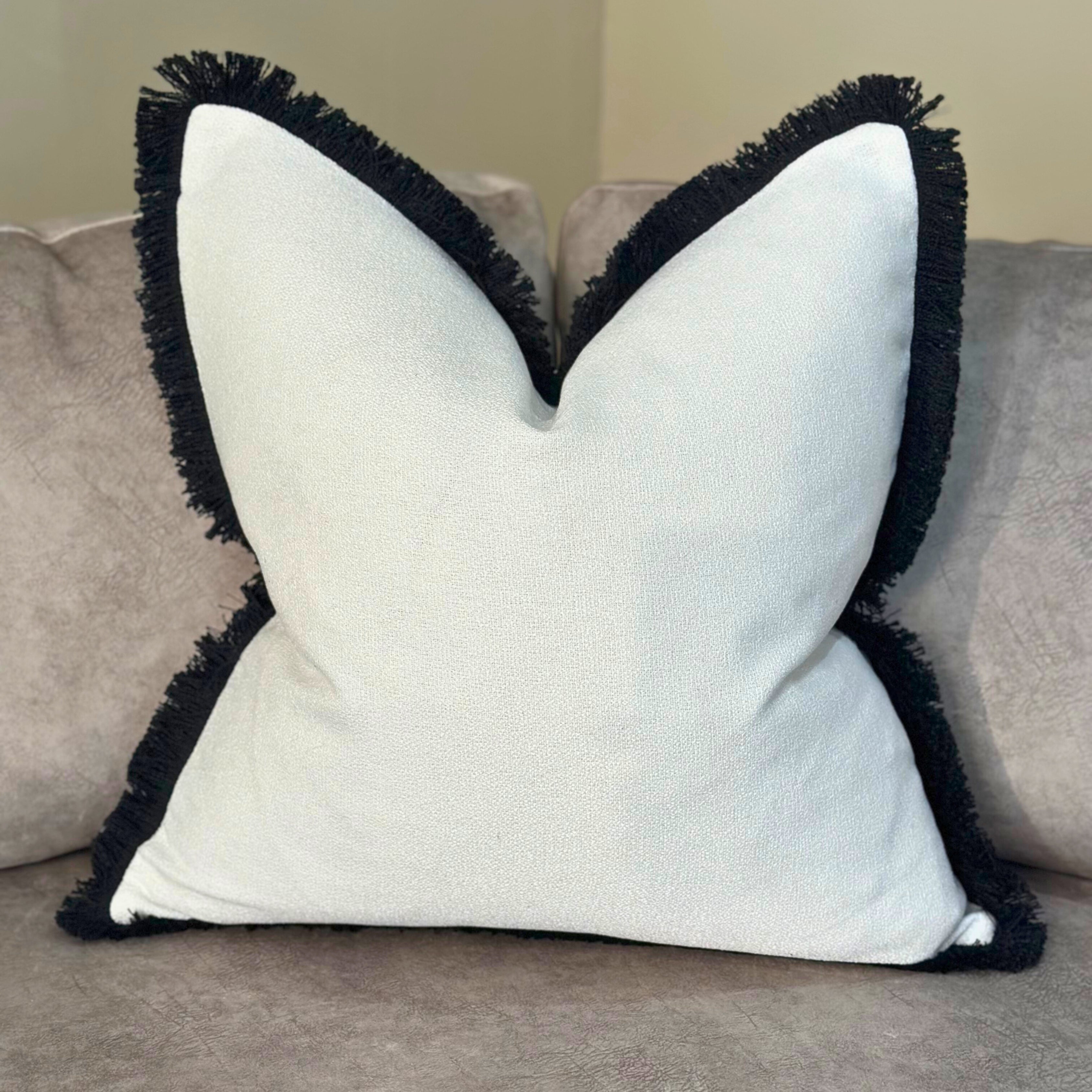 Malini Large Hugo Black Cushion 56x56 malini