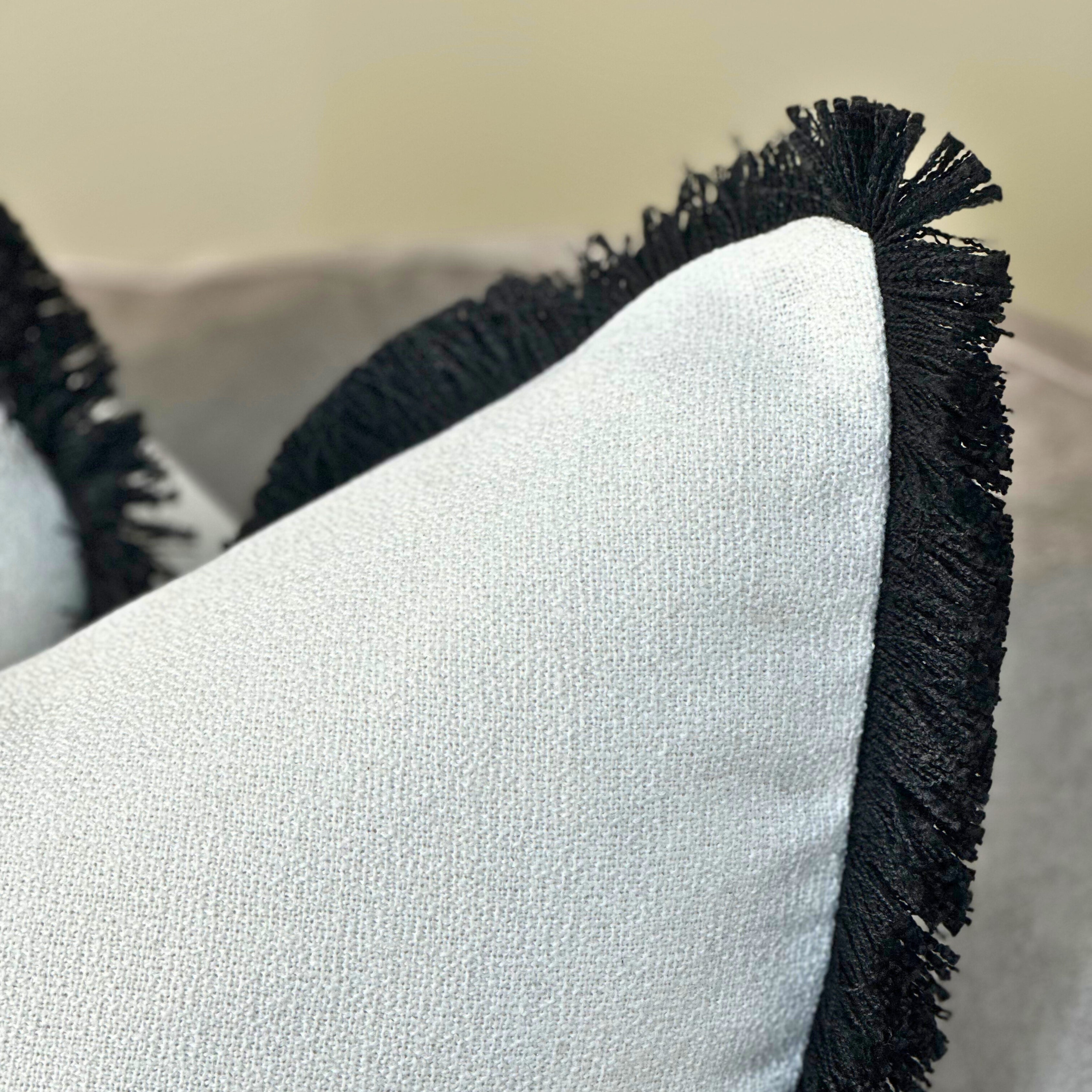 Malini Large Hugo Black Cushion 56x56 malini