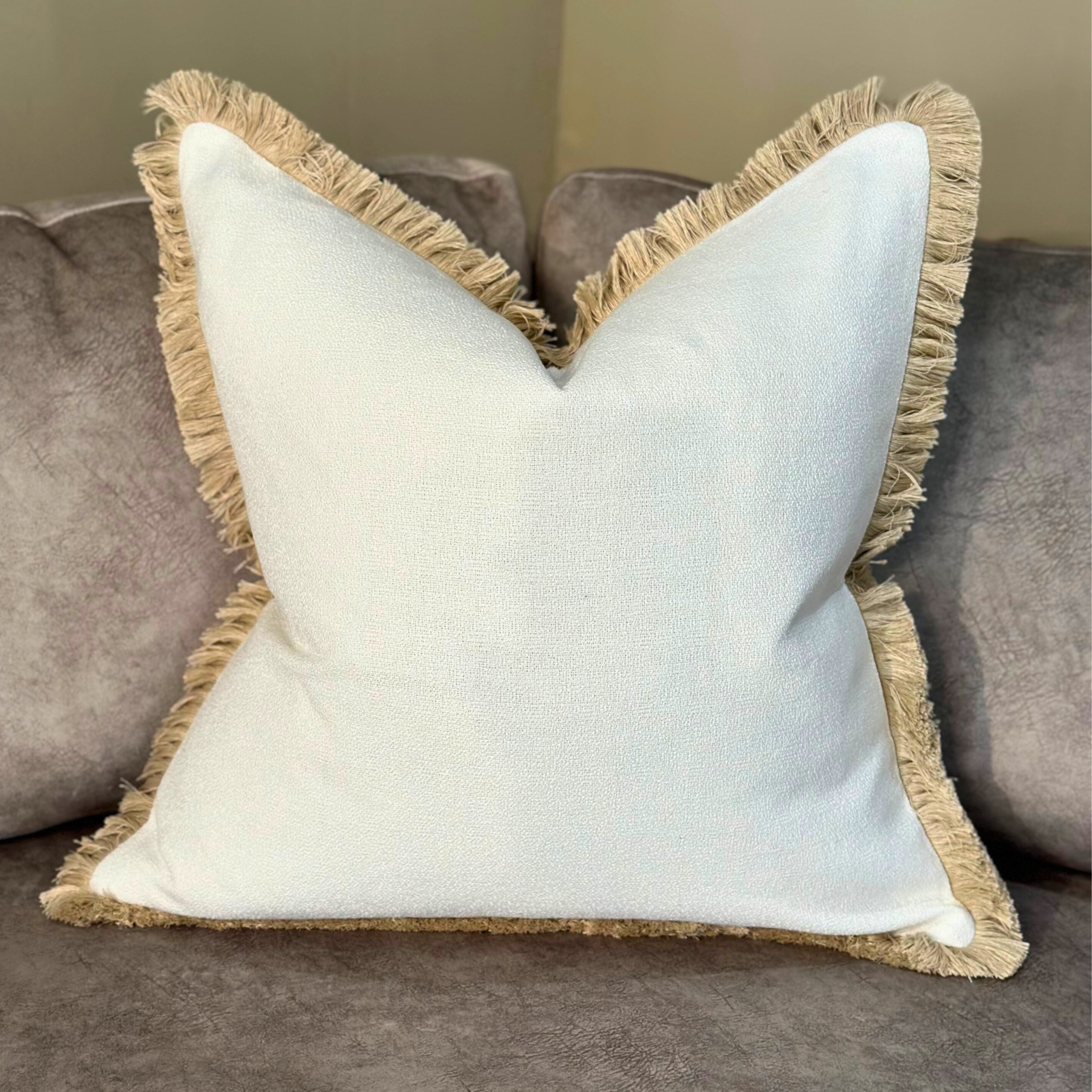 Malini Large Hugo Nat Cushion 56x56 malini